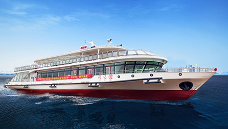 Wuhan Ferry 200-seat pure electric cruise ship launched smoothly